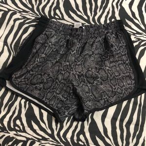 Used snake print casual/workout shorts